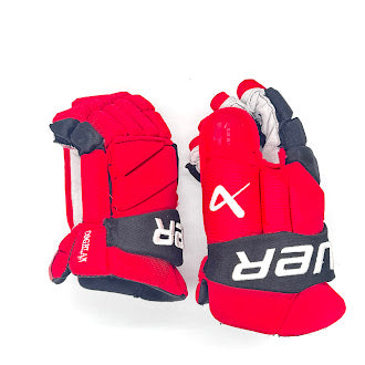 Bauer Vapor Hyperlite - Gant NHL Pro Stock d'occasion - Dylan Coghlan (rouge/noir)